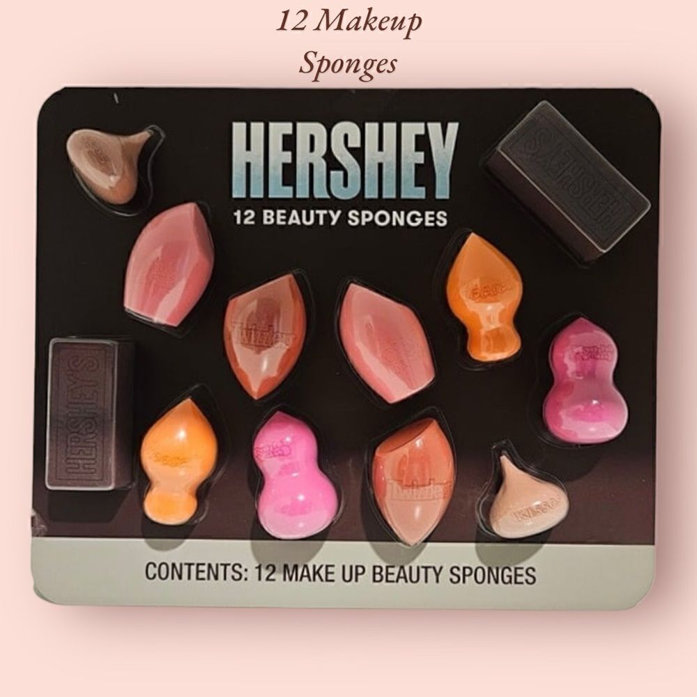 Hershey 12 Beauty Makeup Sponges